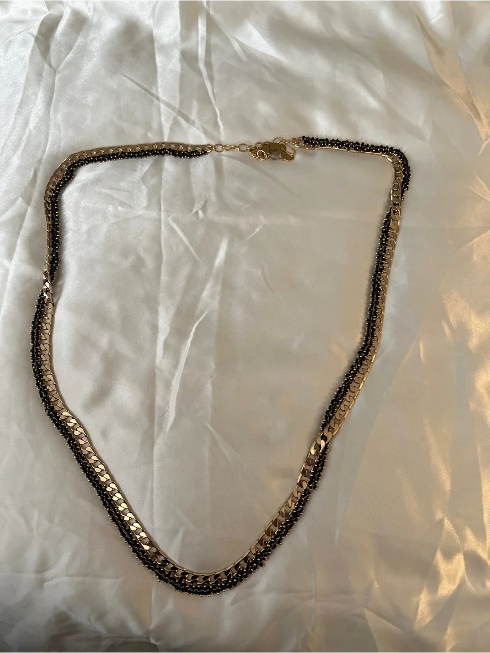 Sara Blaine/eSBe Black and Gold Double Necklace - NWT
